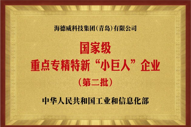 国度级重点专精特新“小巨人”企业